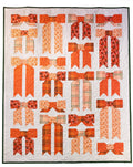 Crimson & Evergreen X Top Knot Quilt Kit 53 x 65"