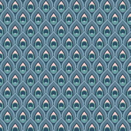Jaipur - Peacock Echo Teal Organic Cotton
