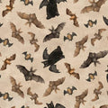 Khaki Gothic Halloween Digital Bats & Cats