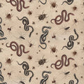 Khaki Gothic Halloween Digital Snakes & Bugs