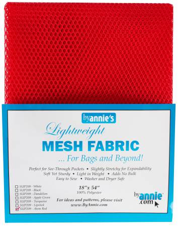 Lightweight Mesh Atomic Red 18in x 54in
