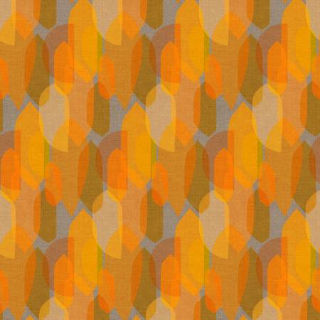 Mid Century Modern - Orange Digital Color Blocks
