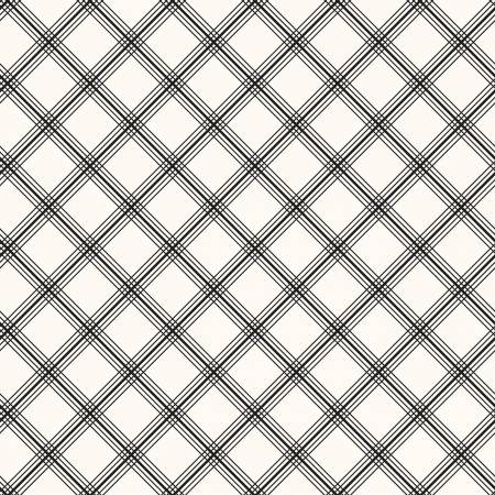 Midnight Meadow - Plaid Cream