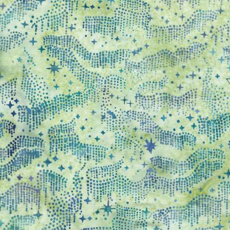 Night Sky Green Honeydew Batik