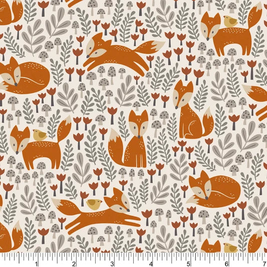 Cozy Forest -Little Foxes Cream