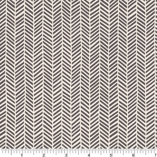 Cozy Forest -Chevron Dark Gray