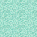 Peekaboo - Turquoise Block Print Daisy