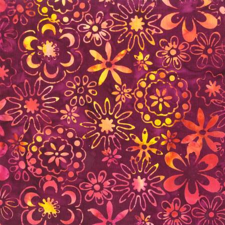 Plum Flowers Batik