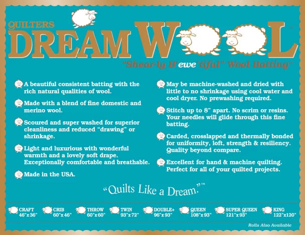 Quilters Dream Wool Throw WOOLTH