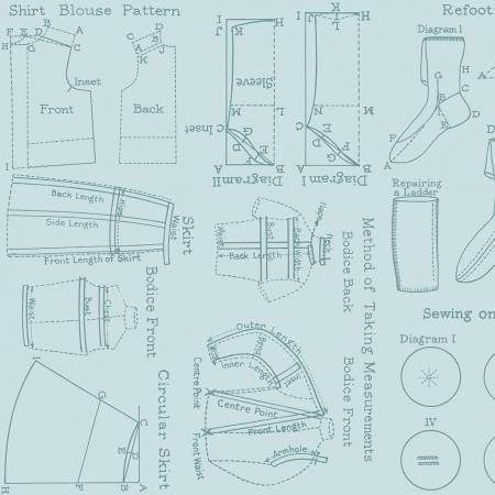 Sew Journal Needlecraft Blue