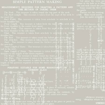 Sew Text 108in Wideback Gray