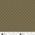 Sewing Basket - Blue Geometric on Brown
