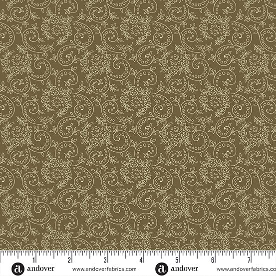 Sewing Basket - Paisley Brown