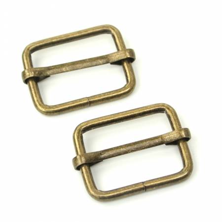 Slider Buckle 1 inch - Antique Brass