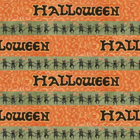 Spooky Halloween Stripe Green