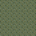 Spring Showers - Raindrops Green Organic Cotton