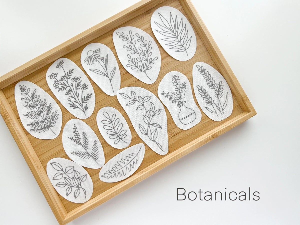 Stick & Stitch Embroidery Patterns - Botanical