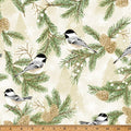 Winter's Eve Chickadees Papyrus/Gold