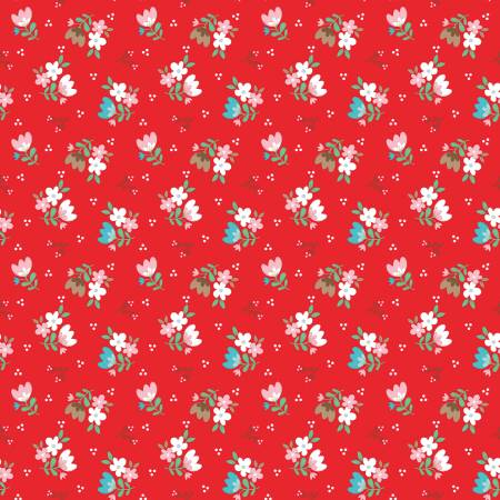 Whimsical Woodland Floral Red
