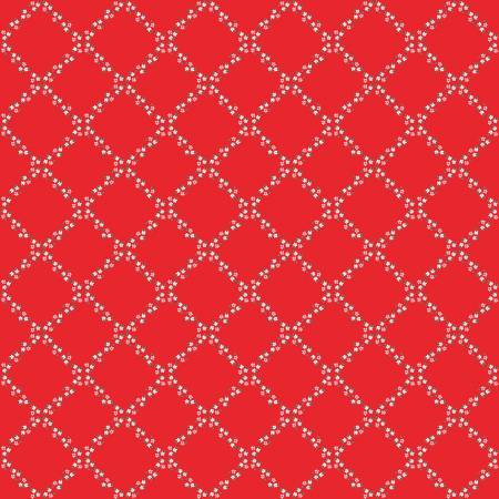 Whimsical Woodland Lattice Red